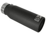 aFe MACH Force XP Exhausts Tips SS-304 EXH Tip 3in x 4Out x 12L Bolt-On (blk) thumbnail 2