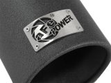 aFe MACH Force XP Exhausts Tips SS-304 EXH Tip 3in x 4Out x 12L Bolt-On (blk) thumbnail 3