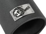 aFe MACH Force XP Exhausts Tips SS-304 EXH Tip 3in x 4Out x 12L Bolt-On (blk) thumbnail 7