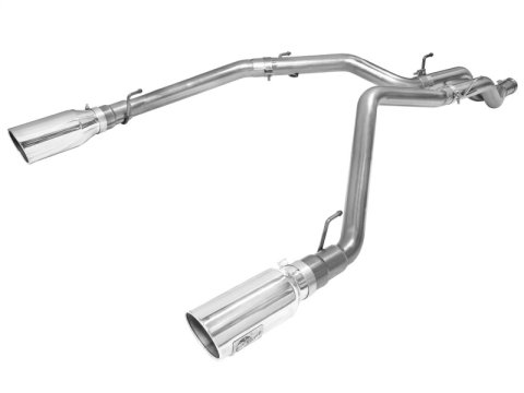 aFe MACH Force XP DPF-Back Exhaust 3in SS w/ 6in Polished Tips 2014 Dodge Ram 1500 V6 3.0L EcoDiesel