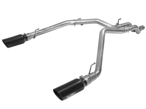 aFe MACH Force XP DPF-Back Exhaust 3in SS w/ 5in Black Tips 2014 Dodge Ram 1500 V6 3.0L EcoDiesel