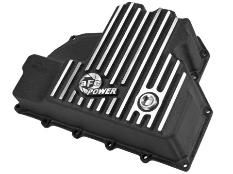 aFe Engine Oil Pan Black Machined; 14-16 Dodge RAM 1500 EcoDiesel 3.0L V6 (td) thumbnail 1