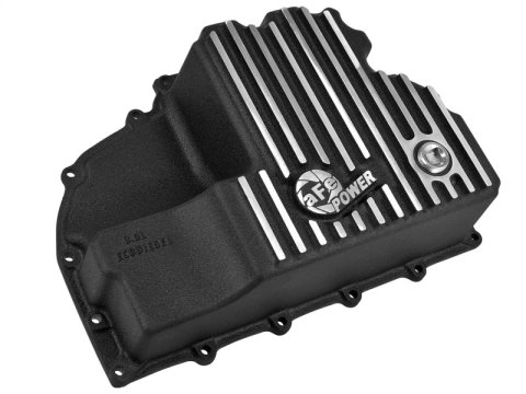 aFe Engine Oil Pan Black Machined; 14-16 Dodge RAM 1500 EcoDiesel 3.0L V6 (td) thumbnail 6