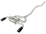 aFe MACH Force XP SS-304 Black Tip 2.5in Dia Cat Back Exhaust 12-14 BMW 335i (F30) 3.0L (t) thumbnail 1