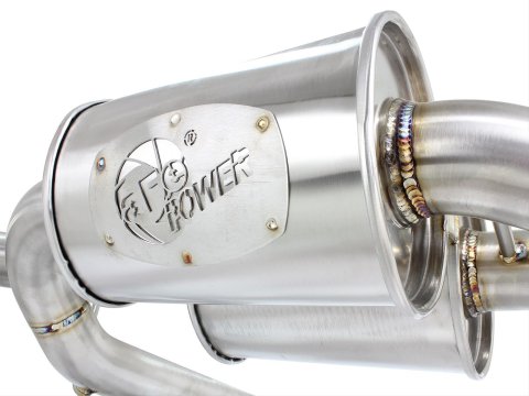 aFe MACH Force XP SS-304 Polish Tip 2.5in Dia Cat Back Exhaust 12-14 BMW 335i (F30) 3.0L (t)
