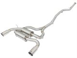 aFe MACH Force XP SS-304 Polish Tip 2.5in Dia Cat Back Exhaust 12-14 BMW 335i (F30) 3.0L (t) thumbnail 5