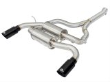 aFe MACH Force XP SS-304 Black Tip 2.5in Dia Axle Back Exhaust 12-15 BMW 335i (F30) 3.0L (t) thumbnail 4