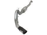 aFe Atlas Exhausts 4in Cat-Back Aluminized Steel Exhaust Sys 2015 Ford F-150 V6 3.5L (tt) Black Tip thumbnail 1
