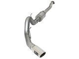 aFe Atlas Exhausts 4in Cat-Back Aluminized Steel Exhaust 2015 Ford F-150 V6 3.5L (tt) Polished Tip thumbnail 1