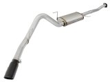 aFe MACH Force XP Exhaust 3in-3.5in SS Single Side Exit CB w/ Black Tips 15 Ford F150 V8 5.0L CC/SB thumbnail 2