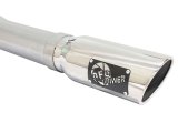 aFe MACHForce XP Exhaust 3in-3.5in SS Single Side Ext CB w/ Polished Tips 15 Ford F150 V8 5.0L CC/SB thumbnail 3