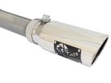 aFe MACHForce XP Exhaust 3in SS Dual Side Ext CB w/ Polished Tips 2015 Ford F150 5.0L V8 CC/SB EC/LB thumbnail 3