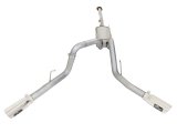 aFe MACHForce XP Exhaust 3in SS Dual Side Ext CB w/ Polished Tips 2015 Ford F150 5.0L V8 CC/SB EC/LB thumbnail 7