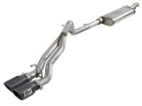 aFe Rebel Series Cat-Back 2.5in Dual Center Exit SS Exhaust w/ Black Tips 07-14 Jeep Wrangler V6 thumbnail 2