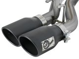 aFe Rebel Series Cat-Back 2.5in Dual Center Exit SS Exhaust w/ Black Tips 07-14 Jeep Wrangler V6 thumbnail 3