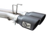 aFe Rebel Series Cat-Back 2.5in Dual Center Exit SS Exhaust w/ Black Tips 07-14 Jeep Wrangler V6 thumbnail 8