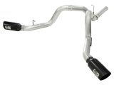 aFe MACHForce XP Exhaust Aluminized Dual Split DPF Back 11-15 GM Diesel Truck V8-6.6L (td) (BLK tip) thumbnail 2