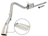 aFe MACHForce XP Exhaust 3in-3.5in SS Single Side Ext CB w/ Polish Tip 99-04 Ford F-250 V8 5.4L/6.8L thumbnail 1