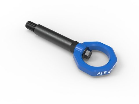 aFe Control Rear Tow Hook Blue BMW F-Chassis 2/3/4/M thumbnail 1