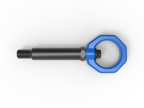 aFe Control Rear Tow Hook Blue BMW F-Chassis 2/3/4/M thumbnail 4