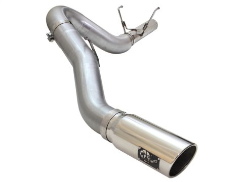 aFe MACH Force XP Exhaust Large Bore 5in DPF-Back SS 13-15 Dodge Trucks L6-6.7L (td) *Polish Tip thumbnail 1