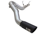 aFe MACH Force XP Exhaust Large Bore 5in DPF-Back SS 13-15 Dodge Trucks L6-6.7L (td) *Black Tip thumbnail 1