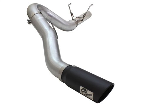 aFe MACH Force XP Exhaust Large Bore 5in DPF-Back Alu. 13-15 Dodge Trucks L6-6.7L (td) *Black Tip