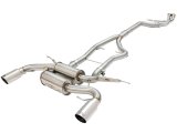 aFe MACH Force XP SS-304 Polish Tip 3.0in-2.5in Dia Cat Back Exhaust 11-13 BMW 335i (E90/E92) 3.0L thumbnail 1