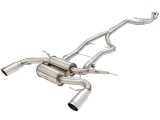 aFe MACH Force XP SS-304 Polish Tip 3.0in-2.5in Dia Cat Back Exhaust 11-13 BMW 335i (E90/E92) 3.0L thumbnail 2