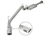 aFe Mach Force-XP Exhaust 3in CB SS 15-17 GM Colorado/Canyon 2.5L/3.6L Side Exit w/ Polished Tip thumbnail 2