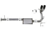 aFe Rebel Series CB 3in Middle Side Exit SS Exht w/ Black Tips 15-17 Chevy Colorado / GMC Canyon thumbnail 9