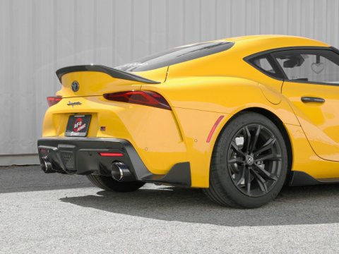 aFe POWER Takeda 2021 Toyota Supra 2.0L (t) 2.5in-3in 304 SS CB Exhaust w/ Carbon Tips thumbnail 5