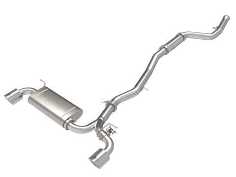 aFe POWER Takeda 2021 Toyota Supra 2.0L (t) 2.5in-3in 304 SS CB Exhaust w/ Polished Tips thumbnail 2