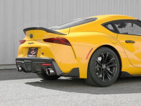 aFe POWER Takeda 2021 Toyota Supra 2.0L (t) 2.5in-3in 304 SS CB Exhaust w/ Polished Tips thumbnail 5