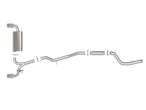 aFe POWER Takeda 2021 Toyota Supra 2.0L (t) 2.5in-3in 304 SS CB Exhaust w/ Polished Tips thumbnail 9