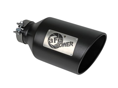 aFe Power MACH Force-Xp 409 Stainless Steel Clamp-on Exhaust Tip Black thumbnail 2