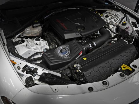 aFe Momentum GT Pro 5R Cold Air Intake System 2017 Alfa Romeo Giulia I4 2.0L (t) thumbnail 3