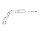 aFe Rebel 3in 409 SS Cat-Back Exhaust 2021 Ford F-150 V6 2.7L/3.5L (tt)/V8 5.0L w/ Polished Tips thumbnail 6