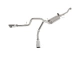 aFe Gemini XV 3in 304 SS Cat-Back Exhaust 2021 Ford F-150 V6 2.7L/3.5L (tt)/V8 5.0L w/ Polished Tips thumbnail 2