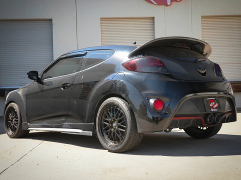 aFe Takeda 13-17 Hyundai Veloster L4-1.6L 2-1/2in 304 SS Axle-Back Exhaust w/ Carbon Fiber Tips thumbnail 6