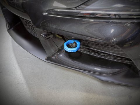 aFe Control Front Tow Hook Blue 20-21 Toyota GR Supra (A90) thumbnail 4