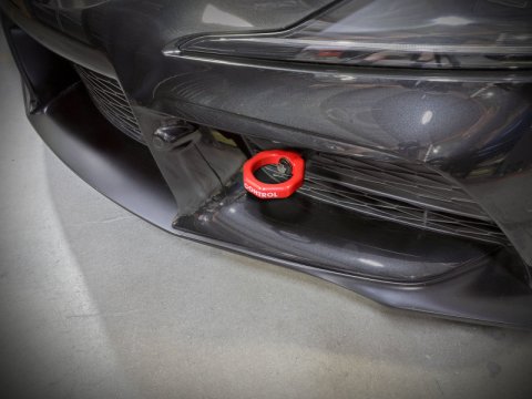 aFe Control Front Tow Hook Red 20-21 Toyota GR Supra (A90) thumbnail 4