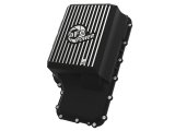 aFe 20-21 Ford Truck w/ 10R140 Transmission Pan Black POWER Street Series w/ Machined Fins thumbnail 1
