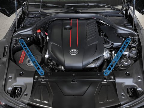 aFe CONTROL 304 Stainless Steel Front Suspension Strut Brace Blue - Toyota GR Supra (A90) 20-21 thumbnail 6