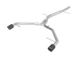 aFe 17-19 Audi A4 (L4-2.0L) MACH Force-Xp Stainless Steel Axle-Back Exhaust System - Carbon Tip thumbnail 2