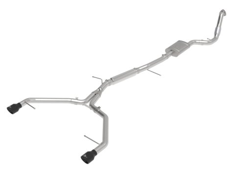 aFe 17-19 Audi A4 (B9) MACH Force-Xp 3in to 2.5in 304 SS Cat-Back Exhaust System-Dual SS Tips thumbnail 1