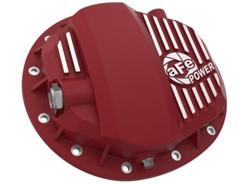 aFe Pro Series GMCH 9.5 Rear Diff Cover Red w/ Machined Fins 19-20 GM Silverado/Sierra 1500 thumbnail 7