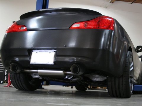 aFe Takeda 2-1/2in 304SS Cat-Back Exhaust Infiniti G37 08-13/Q60 14-15 V6-3.7 w/ Carbon Fiber Tips thumbnail 2
