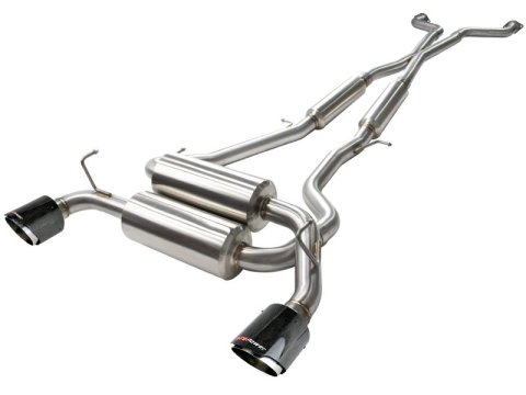 aFe Takeda 2-1/2in 304SS Cat-Back Exhaust Infiniti G37 08-13/Q60 14-15 V6-3.7 w/ Carbon Fiber Tips thumbnail 5