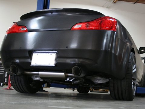 aFe Takeda 2-1/2in 304SS Cat-Back Exhaust Infiniti G37 08-13/Q60 14-15 V6-3.7 w/ Carbon Fiber Tips thumbnail 8